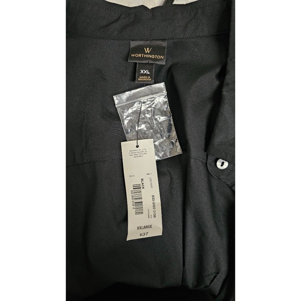 Worthington Womens Long Sleeve Modern Fit Button-Down Shirt Size XXL - Picture 5 of 7